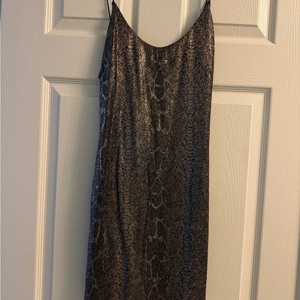 Alice & Olivia snakeskin mini dress. Size 2